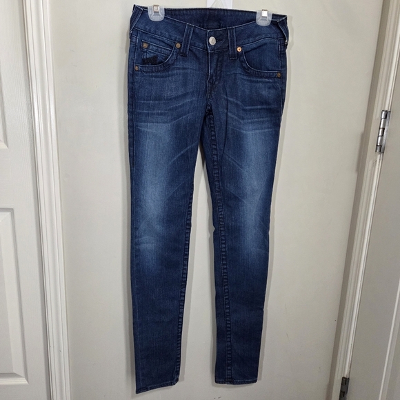 True Religion Womans Stella  Blue Jeans Size 28 - Picture 1 of 7